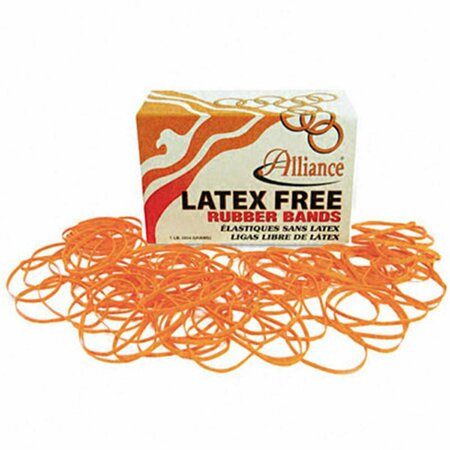 ALLIANCE Latex Free Rubber Bands  Size 54 Orange  Sizes 19/33/64 Mix  1lb Box AL32006